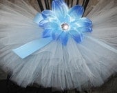 Tiniest Morning Glory Tutu - by Cuddlehugs With Free Coordinating Flower Clip - Newborns Infants