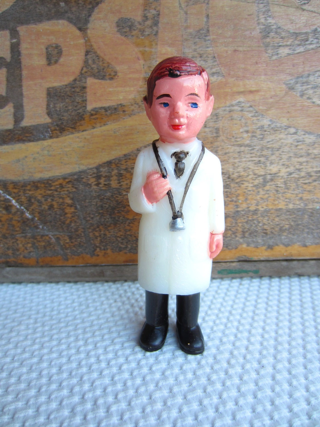 Vintage Doctor Physician Get Well Soon Wilton Cake Topper Decoration