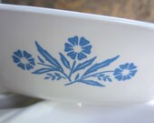 Vintage Cornflower Blue Pattern Petite Pan Small Casserole Baking Dish