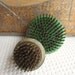 Vintage Metal Flower Frogs Spiky Pair