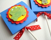 Frog Lollipop Party Favors, Set of Ten