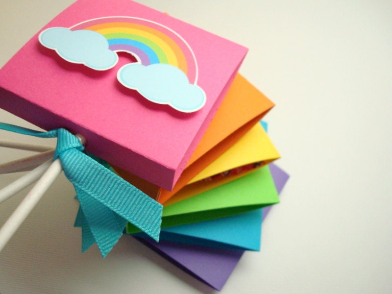 Bright Rainbow Lollipop Party Favors, Set of Ten Il_170x135