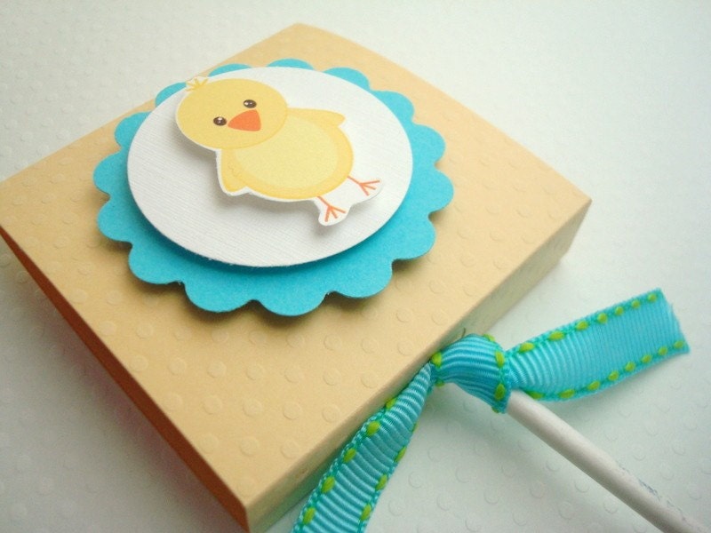 Easter Chick Lollipop Favors, Set of Ten Il_570xn