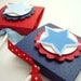 Stars and Stripes Patriotic Lollipop Favors, Set of Ten