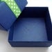 Birthday Train Favor Boxes, Navy Blue and Lime Green, Set of Ten