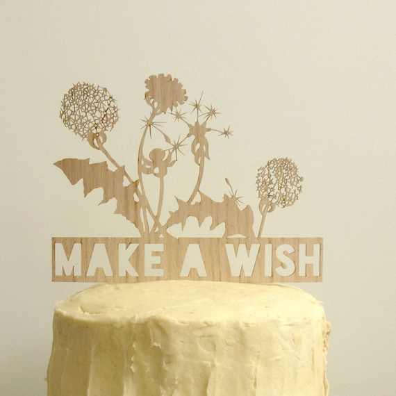 Make A Wish Birthday Cake Topper