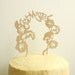 Just Married Whimsical Cake Topper
