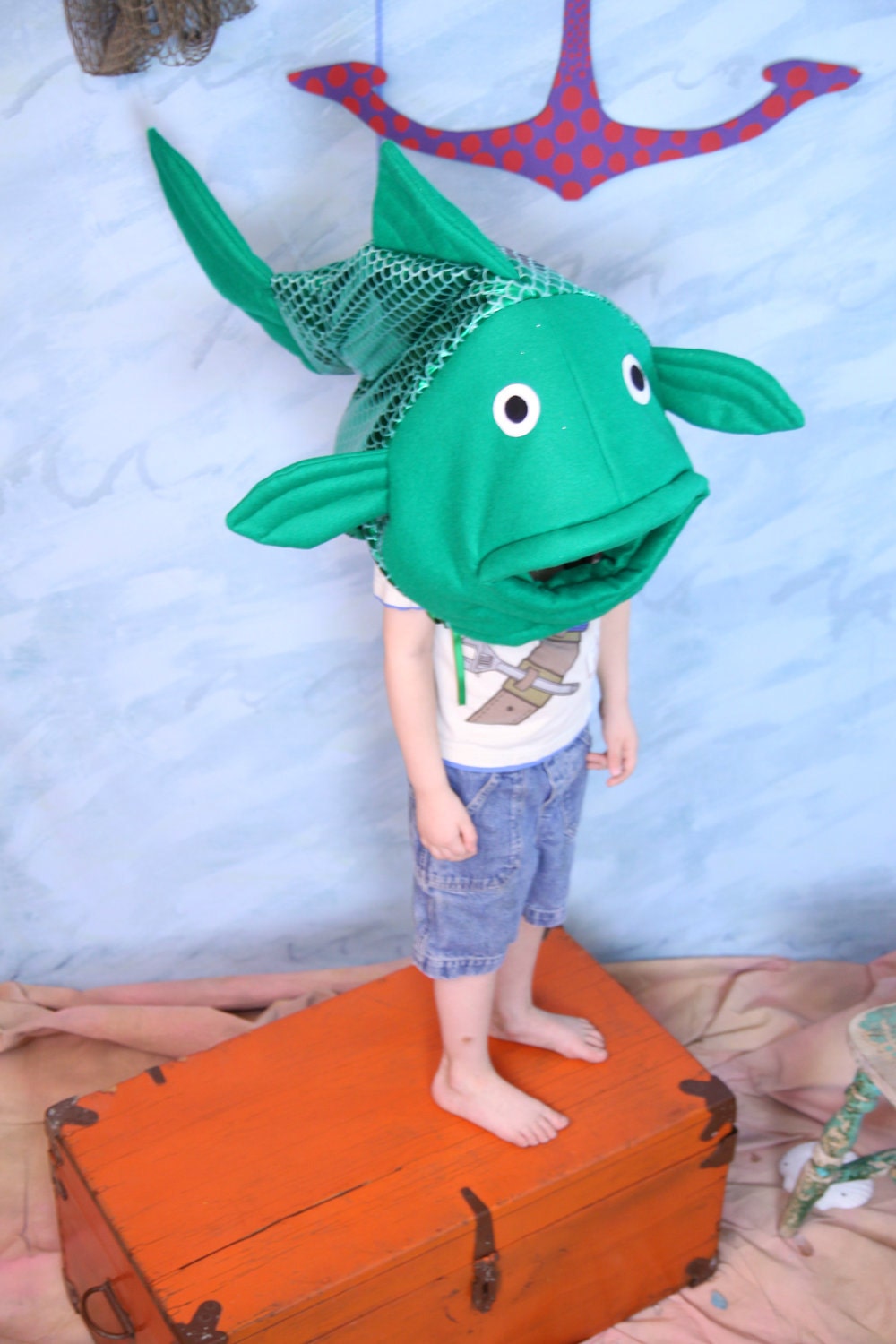 Orange Flower fish costume-one size fits all
