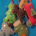 RESERVED FOR VICKIE - Assorted Set of 6 Funky Felt Ornaments