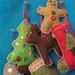 RESERVED FOR VICKIE - Assorted Set of 6 Funky Felt Ornaments