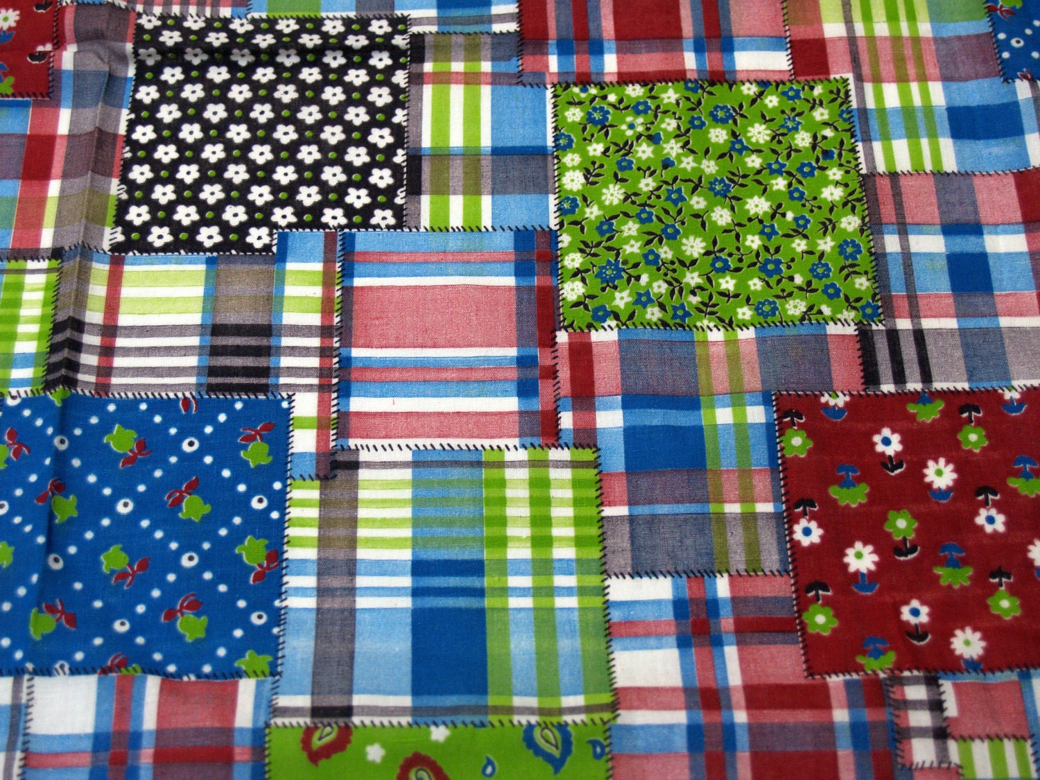 VTG fabric: patchwork print
