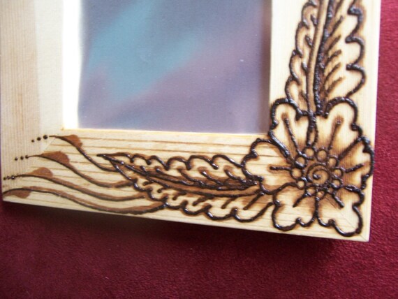 IN STOCK - Real Henna Two-Tone Flower Frame OOAK