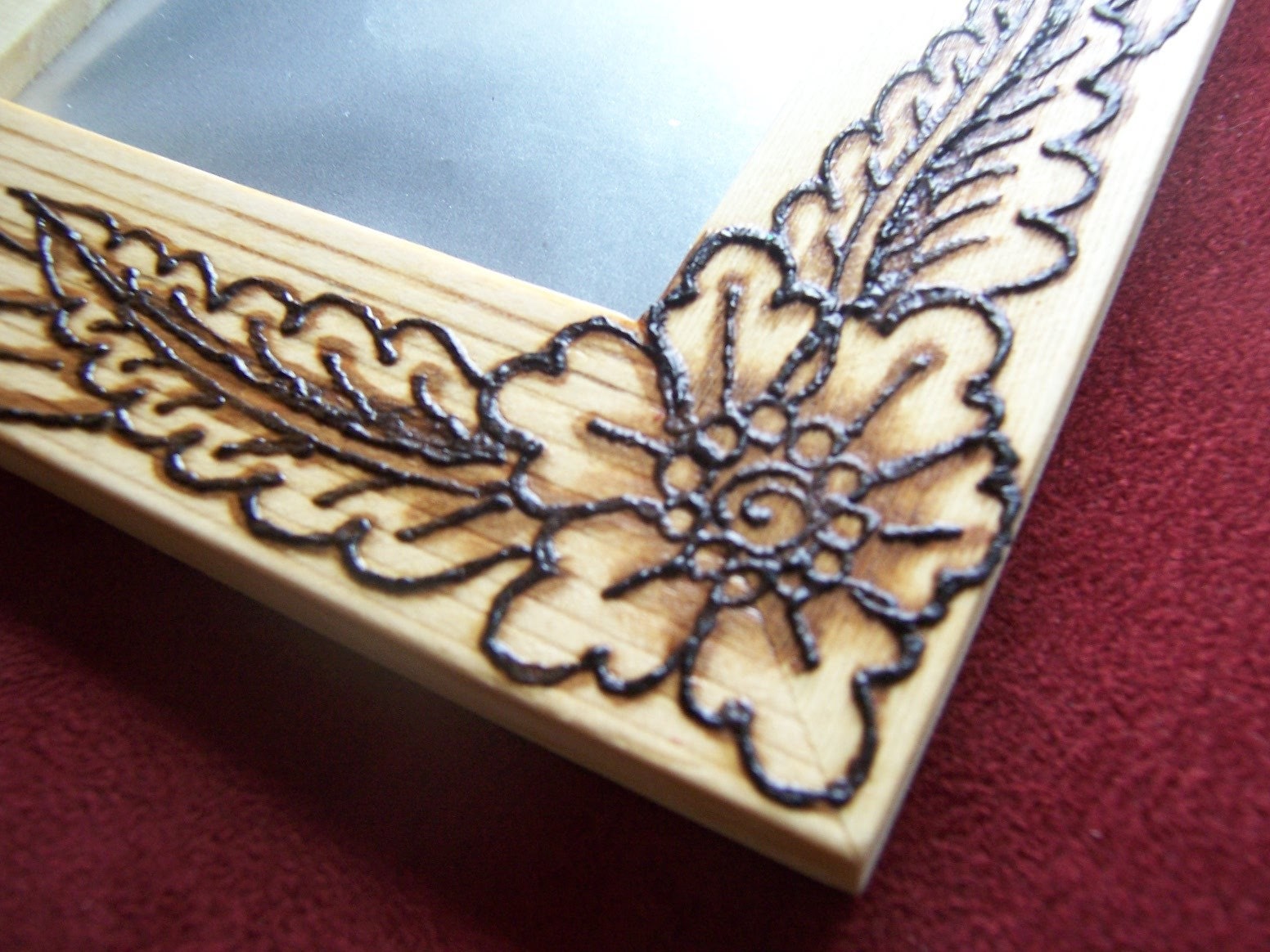 IN STOCK - Real Henna Two-Tone Flower Frame OOAK