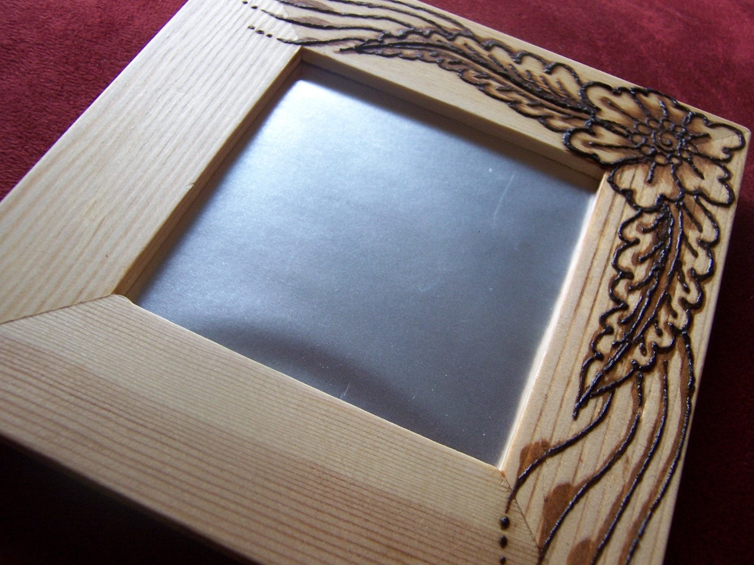 IN STOCK - Real Henna Two-Tone Flower Frame OOAK