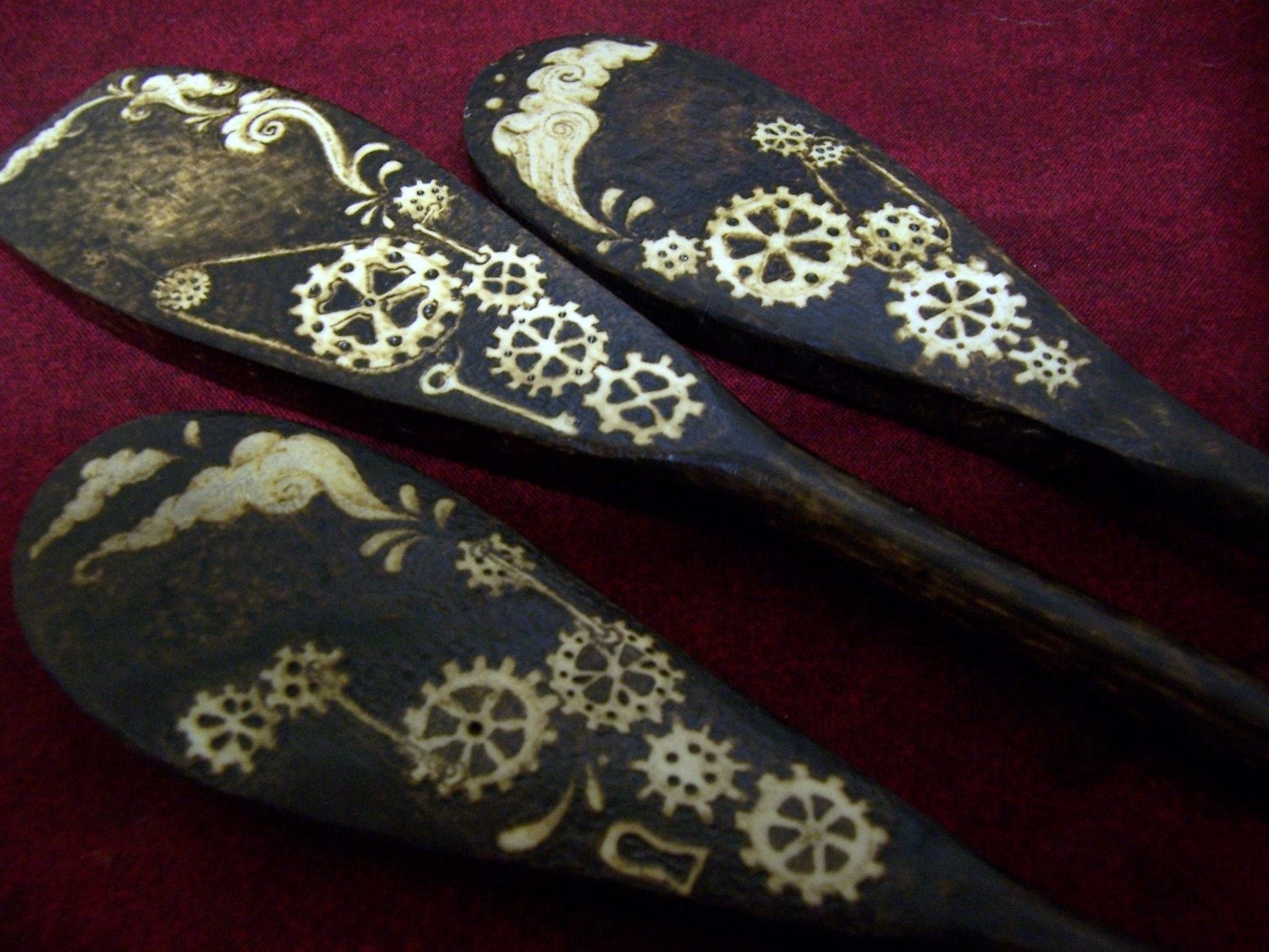 Steampunk Gears Spoon Set - Made to Order