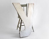 Large Wood Letter Y