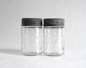 Vintage Crown Mason Jars with Glass Lids