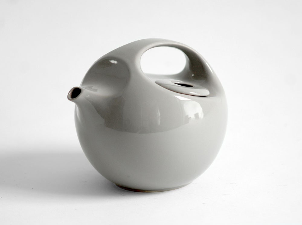 Mid Century Ceramic Tea Pot - Modern, Kitchen, Retro, Table