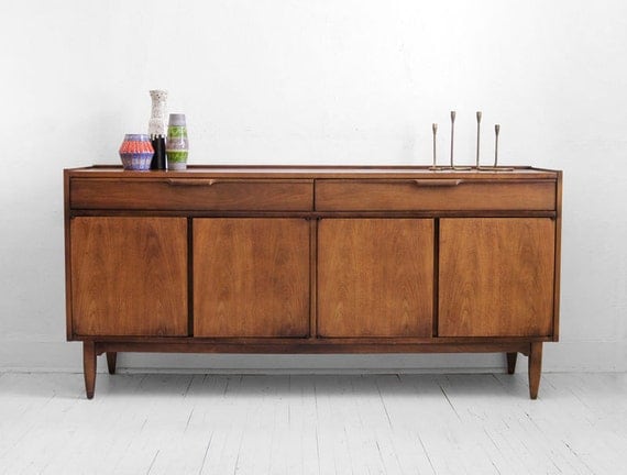 Mid Century Credenza - Modern, Dresser, Retro, Cabinet, Buffet, Danish