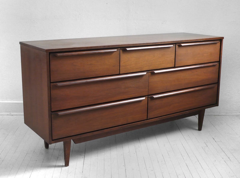 Vintage Mid Century Dresser - Wood, Credenza, Modern, Retro