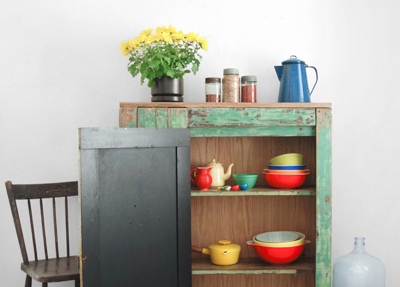 ON HOLD until Nov 16 - Vintage Wood Jam Cupboard - Kitchen, Cabinet, Mid Century, Storage, Rustic