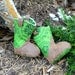 Baby Cowboy Boots Size Newborn Green and Brown