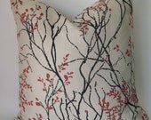 BRANCES AND BUDS one 20 inch accent pillow toss pillow cover