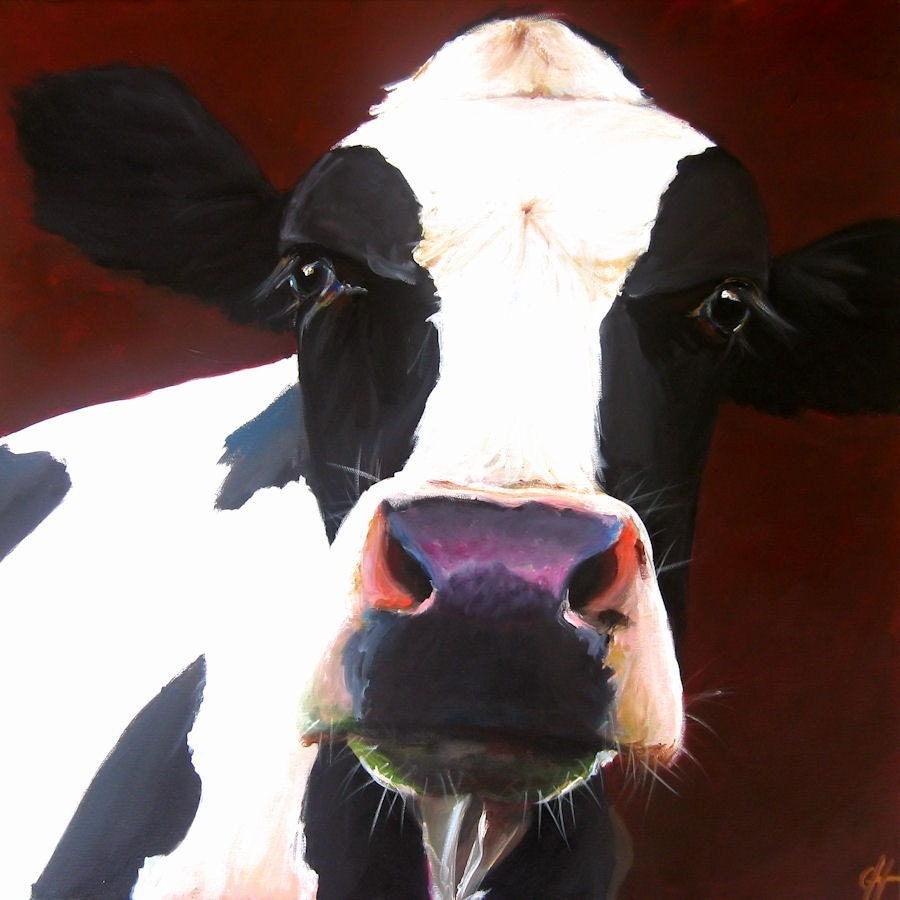 cow on canvas