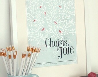 Choisis la joie 8.5x11 -Pep Art- Collection