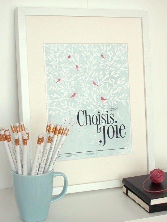 Choisis la joie 8.5x11 -Pep Art- Collection