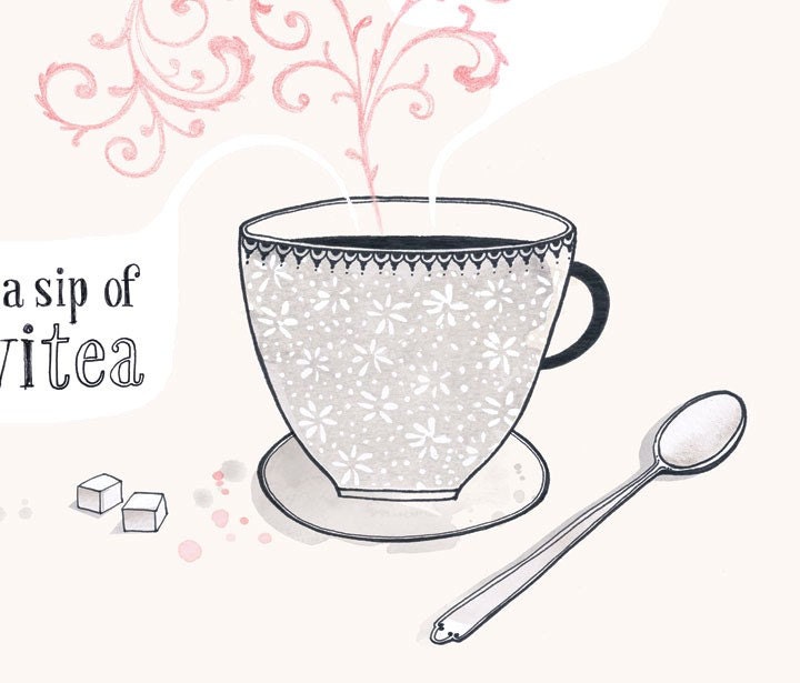CUSTOM ORDER FOR CELESTE - A Sip of Creativitea - 13X19