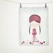 The Knitting Girl - Print
