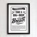 Take a big deep breath 13x19 - vintage collection