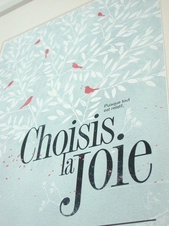 Choisis la joie 13x19 -Pep Art- Collection