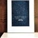 Personalized Zodiac Constellation print - 13 x 19 - Twelve Astrological signs available