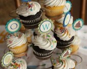 Ice cream cupcake toppers, Ice cream toppers, sweet shop cupcake toppers, cupcake toppers, ice cream social toppers - set of 12