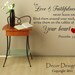 Love and Faithfulness Inspirational Quote  Wall Decal