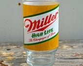 Vintage Miller High Life Glass Beer Tumbler