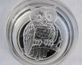 Vintage Owl Lidded Jewelry Keeper