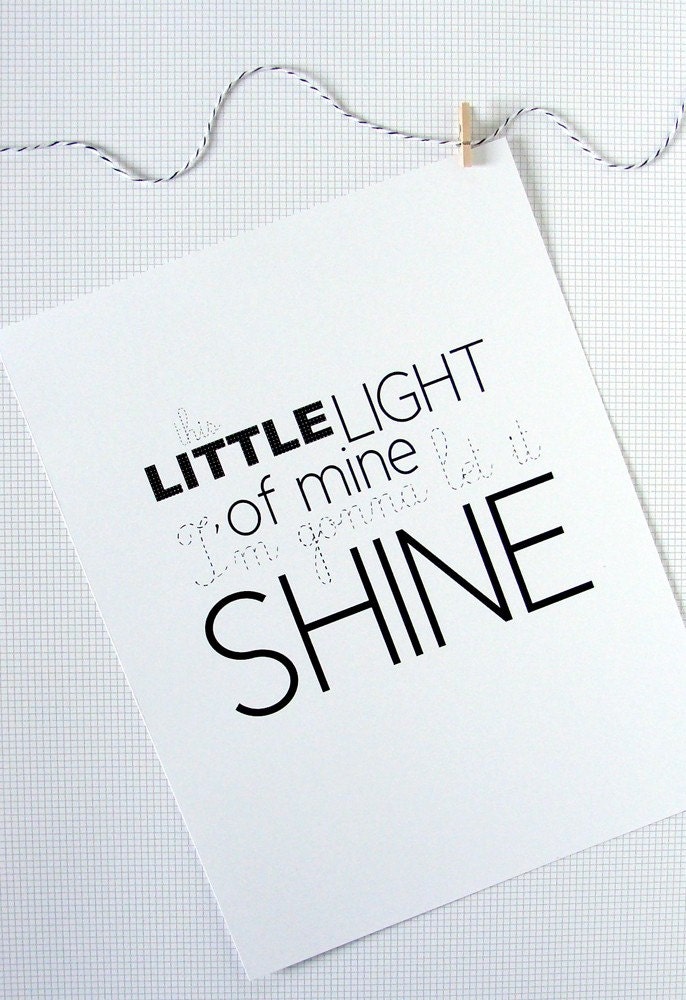 This Little Light of Mine - 8x10 Print