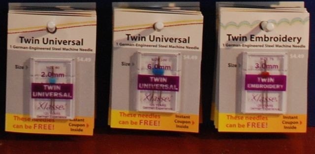 SALE - specialty Klasse sewing machine needles - finest quality - German engineered - twin, embroidery, serger, etc.