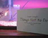 Things Not To Do