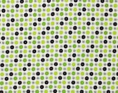 Flea Market Fancy by Denyse Schmidt - 1 Yard Flower and Dot in Green