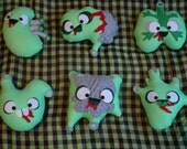 Zombie Vital Organs - Set of 6 - Cute and Creepy - Anatomy Plush