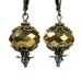 Vintage Style Earrings, Bronze, Gold, Blue, Swarovski Crystal, Czech Glass, Sparkle, Dazzle, Formal Wear, For Her, Under 25