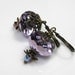 Violet Ice, Czech Glass, Vintage Style Earrings