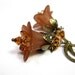 French Roast Coffee, Lucite Flower Earrings