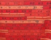 Building Blocks by  American Jane, Rulers in Red, One Yard