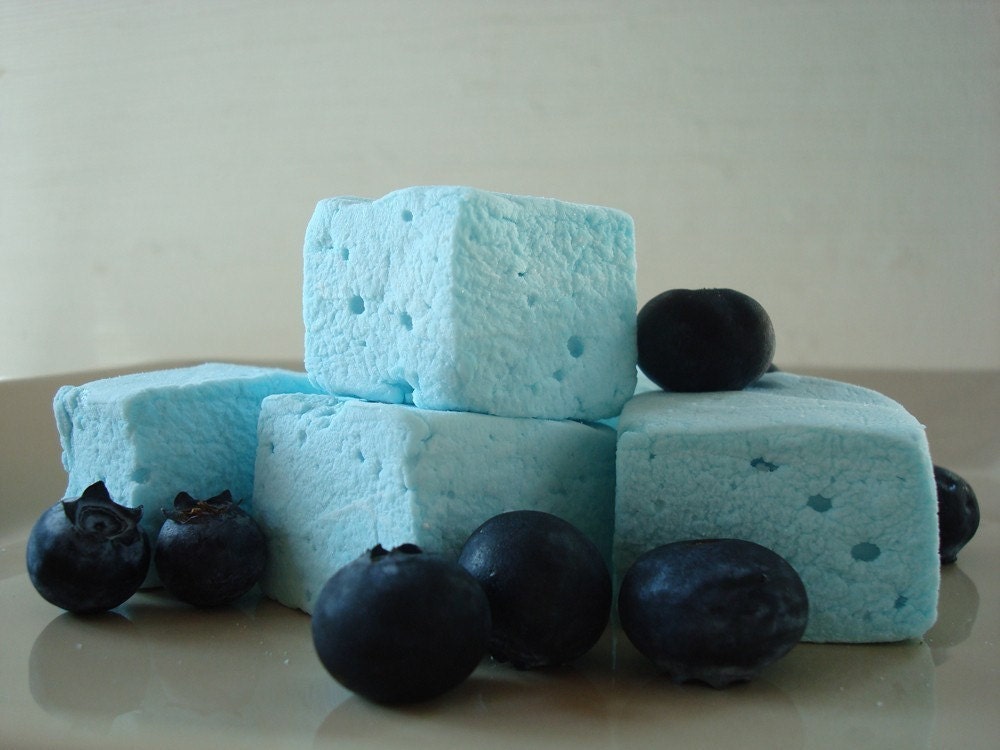 36 Gourmet Blueberry Marshmallows