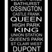Subway Art Sign  Toronto Print 11.75x36